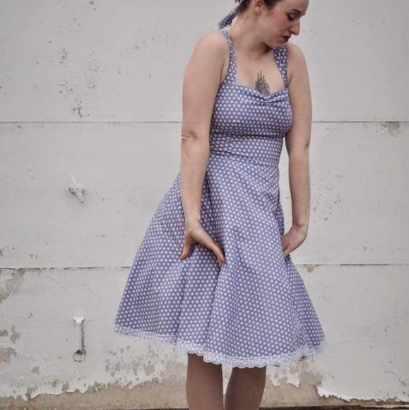 Polkadot Petticoat Dress, 50ies, Rockabilly - Picture 4 of 8